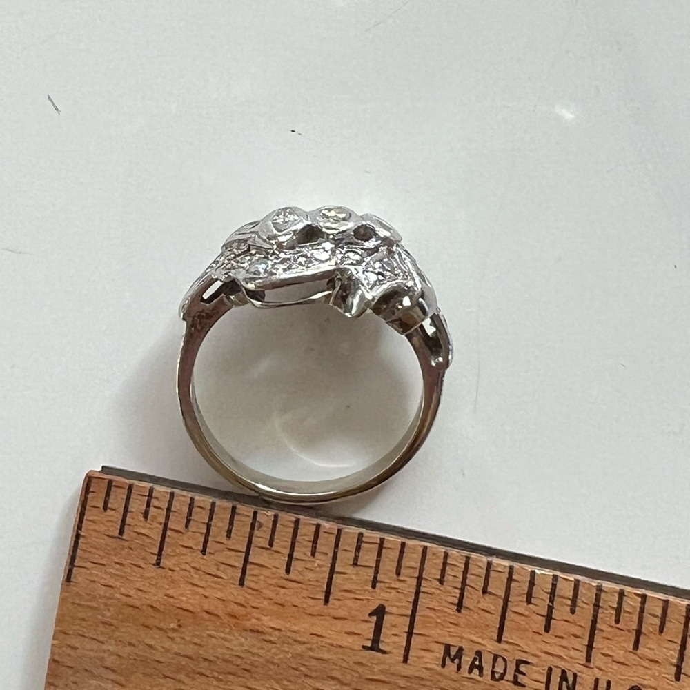 Vintage EREV Harold Freeman 14K Gold Diamond Ring - Picture 7 of 8